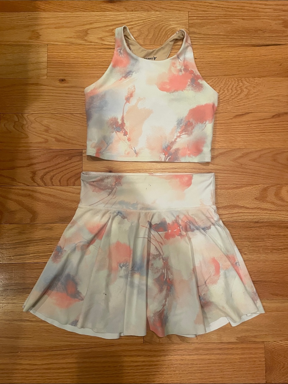 Old Navy Active Tie-Dye Tank and Skort Set